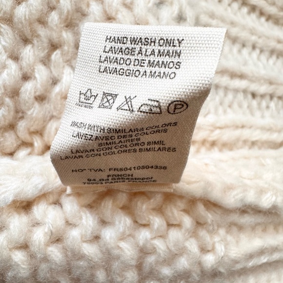 Anthropologie FRNCH Chunky Stitch Cardigan Sweater Medium - Picture 12 of 12